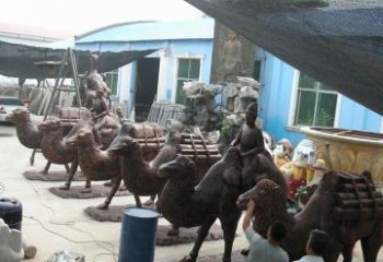佛山骆驼公园动物铜雕魅力无限