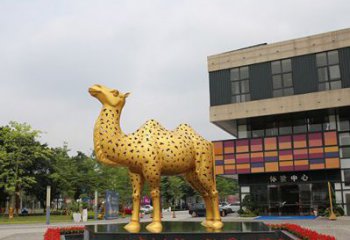 佛山闪亮可爱的不锈钢骆驼雕塑