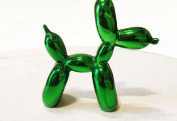 佛山绿色气球狗雕塑——精美设计，助您实现室内梦想装饰