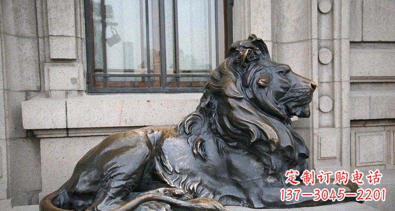 佛山心动不如行动,西洋狮子铜雕真实还原精美
