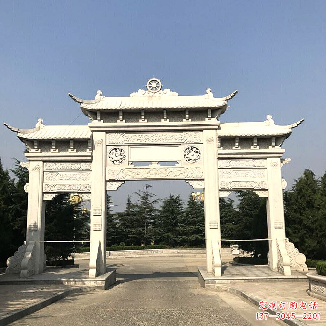 佛山牌坊柱座石雕