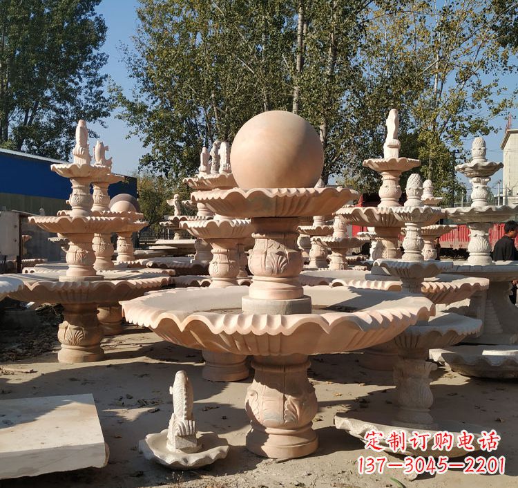 佛山中领雕塑砂岩喷泉雕塑