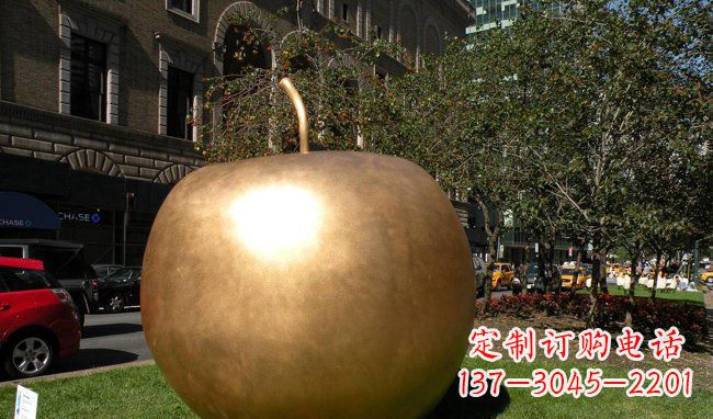 佛山苹果城市景观铜雕