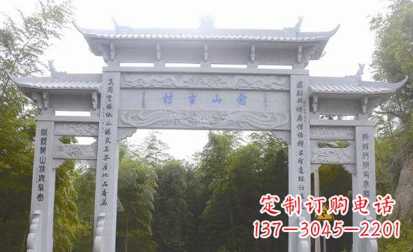 佛山让精美的牌坊雕塑为您打造精美环境