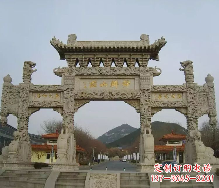 佛山铭刻美好时光,中领雕塑牌坊石雕