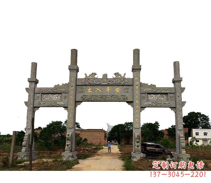 佛山三门牌坊石雕——传承古文化风韵