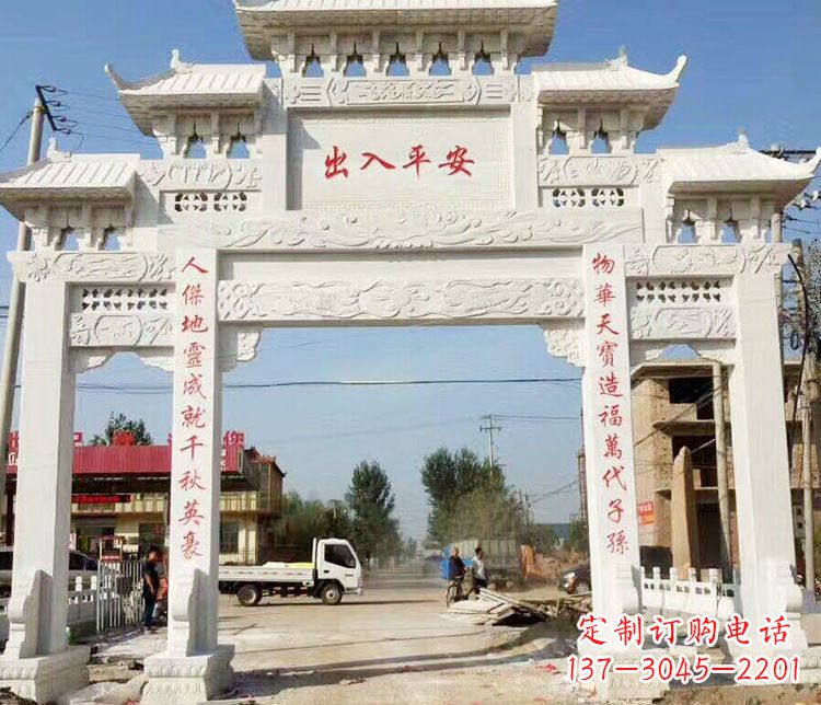 佛山三门石牌坊石雕艺术