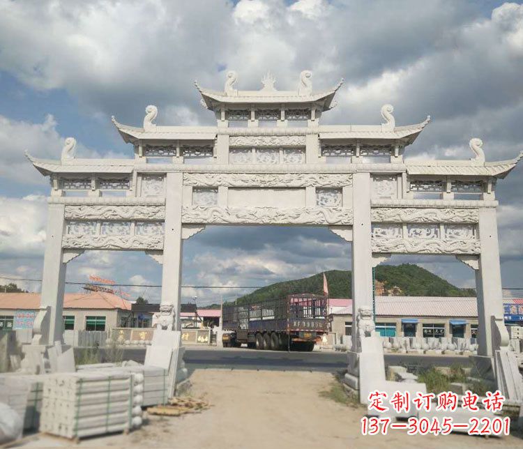 佛山精美大理石牌坊石雕——给您的家园增添优雅气质