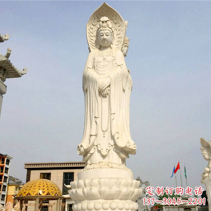 佛山中领雕塑:观音三面佛像雕塑