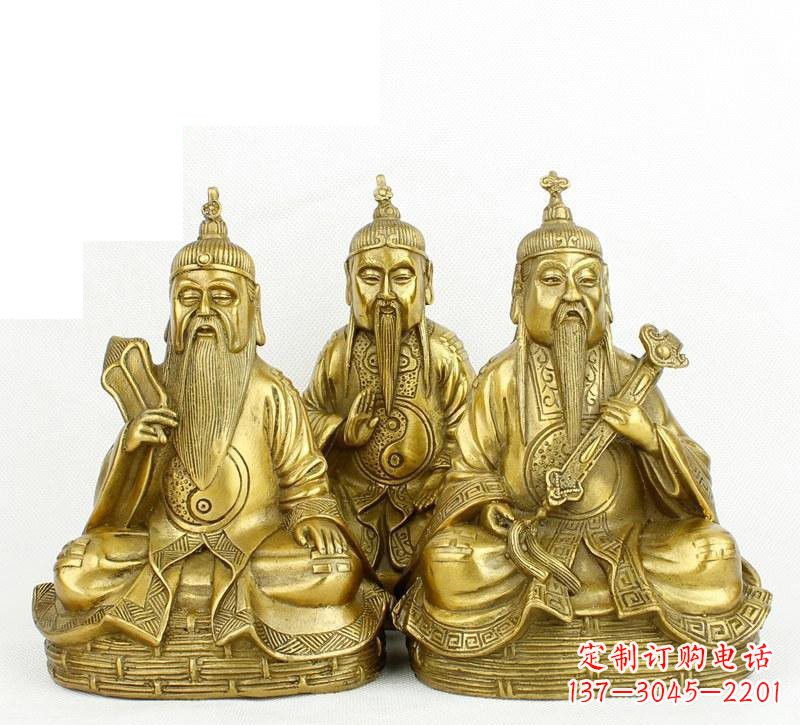 佛山三清祖师神像铜雕,古典经典展现
