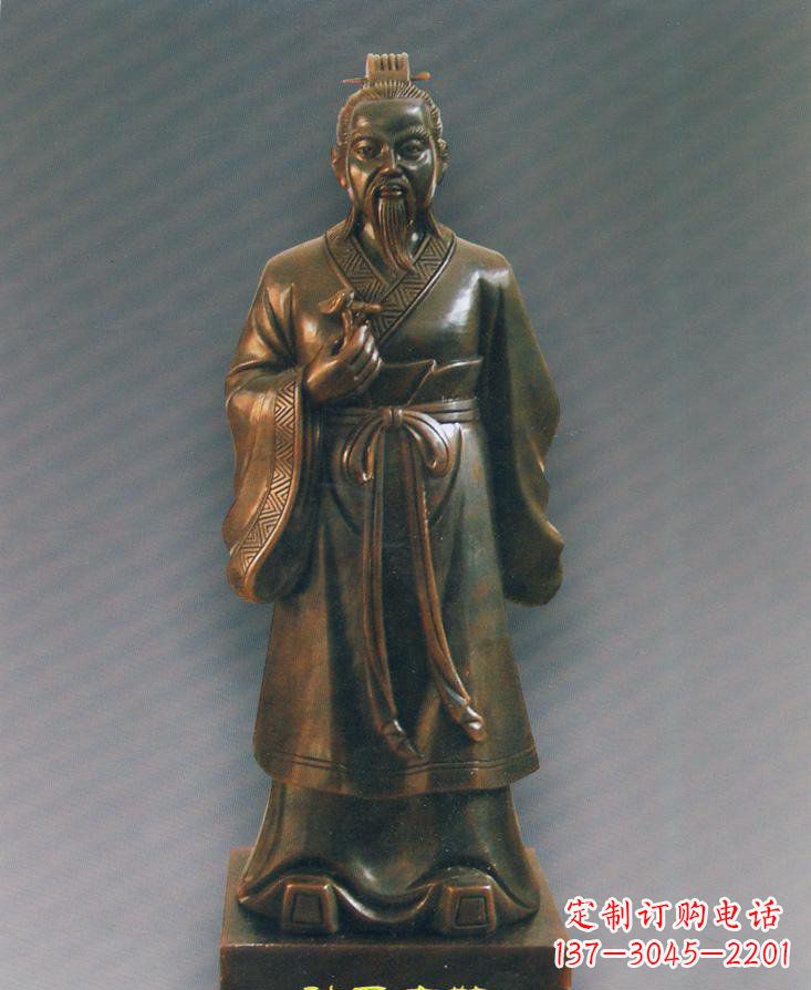 佛山扁鹊仿铜人物雕塑-独特的玻璃钢雕刻