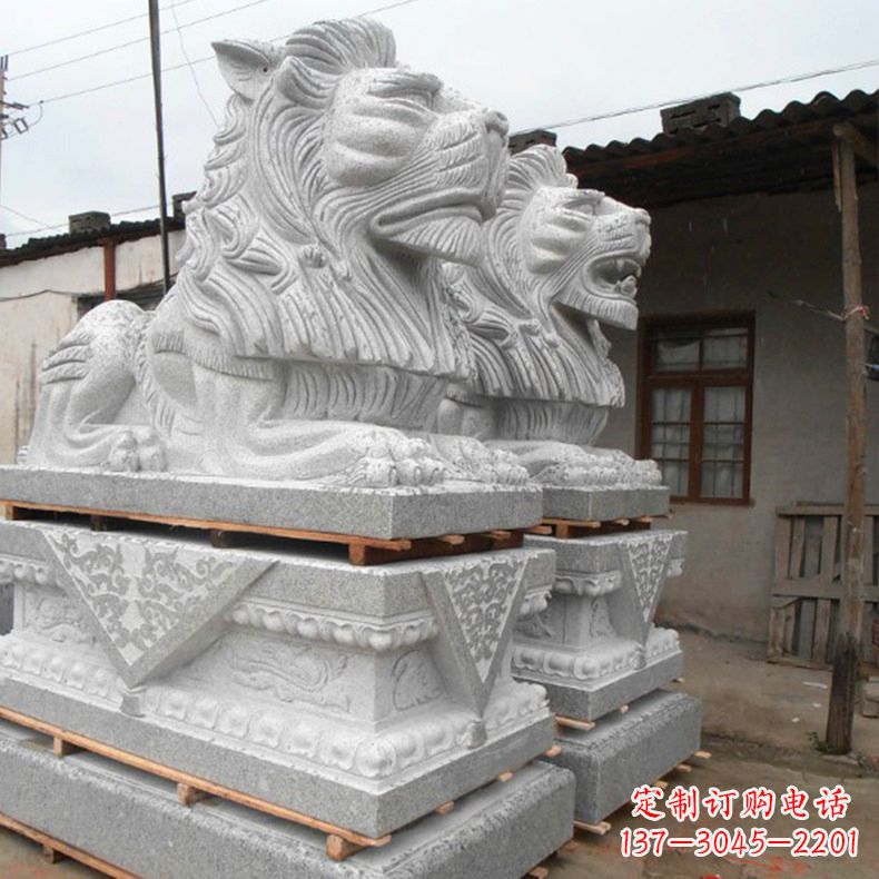 佛山港币狮子雕塑,华丽展现华夏气势