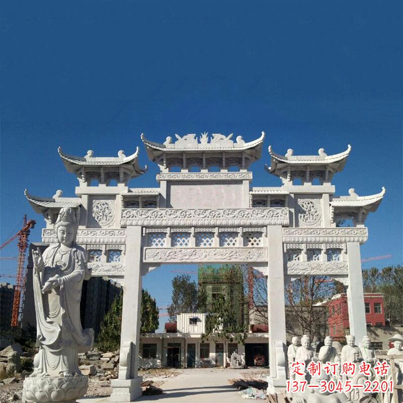佛山中领雕塑牌楼铸铜雕塑