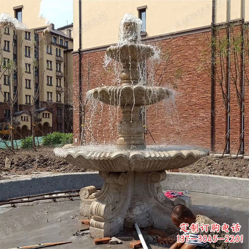 佛山中领雕塑石喷泉雕塑