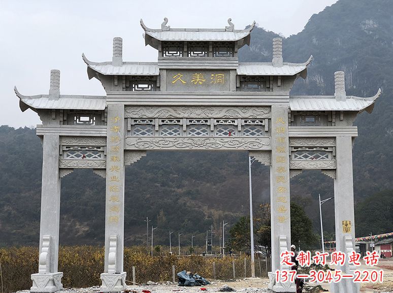 佛山石牌坊 石雕