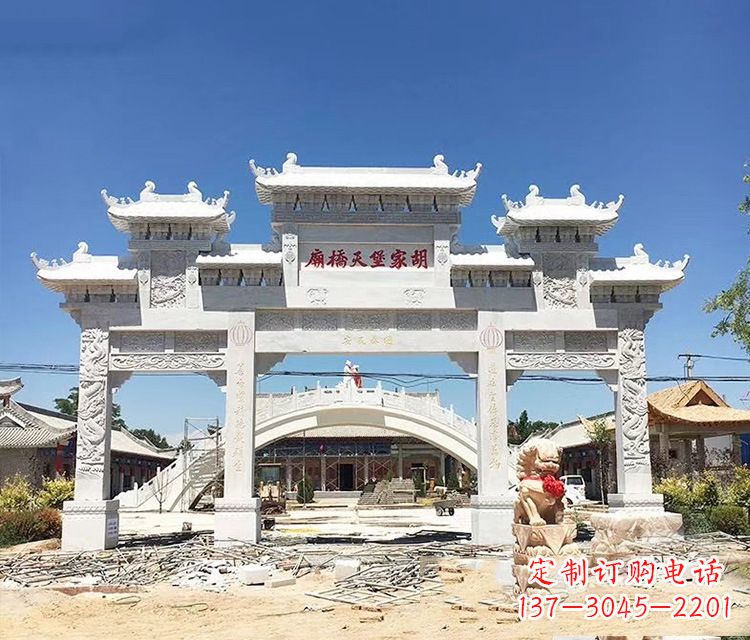 佛山石牌坊的雕刻
