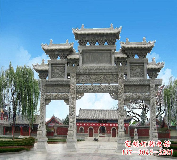 佛山石牌坊效果图