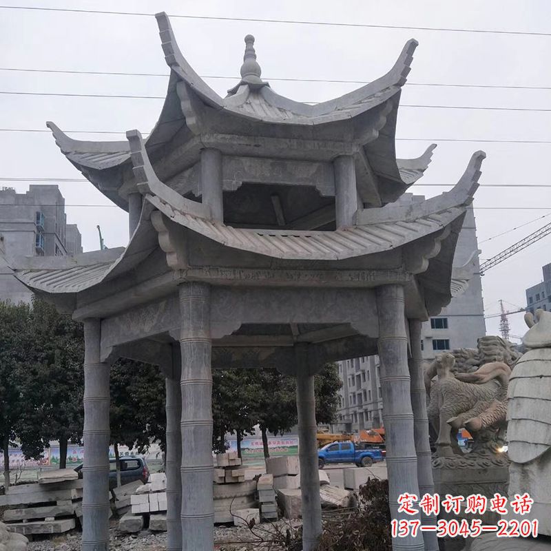 佛山双层八角石雕凉亭
