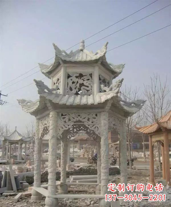 佛山双层凉亭石雕