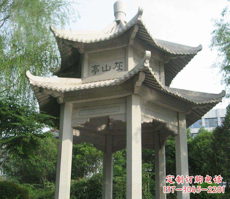 佛山双层石凉亭石雕