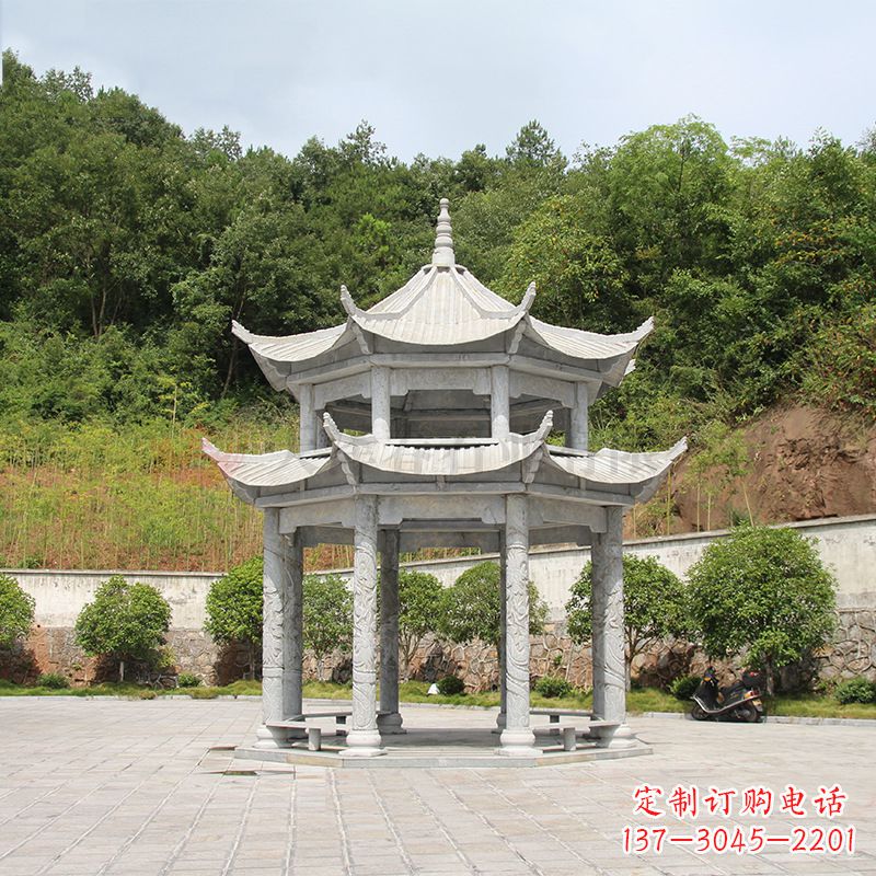 佛山双层庭院石凉亭