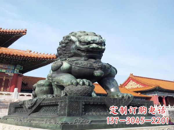 佛山寺庙青铜狮子