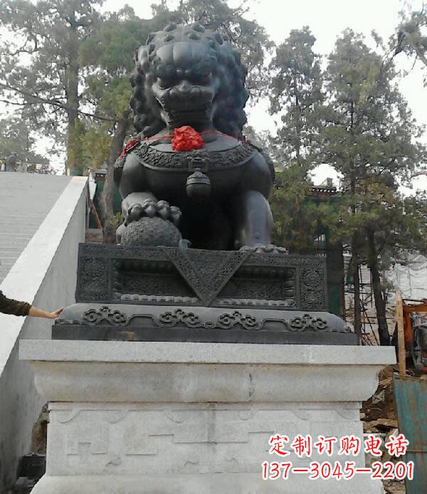 佛山寺庙狮子铜狮子雕塑