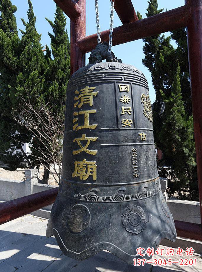 佛山寺庙铜钟雕塑 (5)