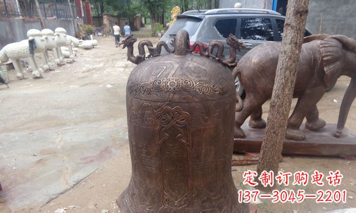 佛山寺庙铸铜钟铜雕 (3)