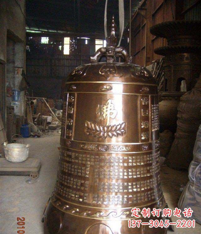 佛山寺庙铸铜钟铜雕