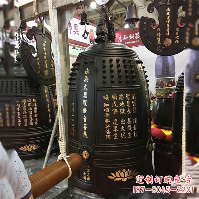 佛山寺院挂钟铜雕塑