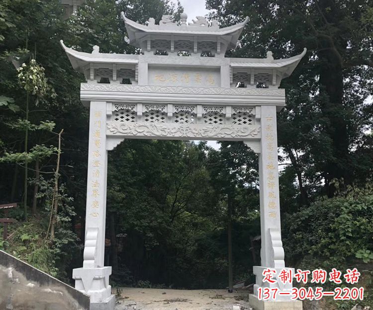 佛山寺院牌坊石雕