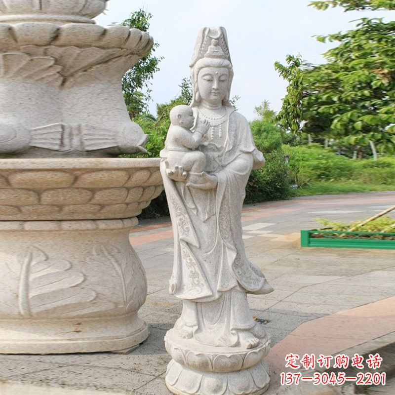 佛山送子观音汉白玉石雕