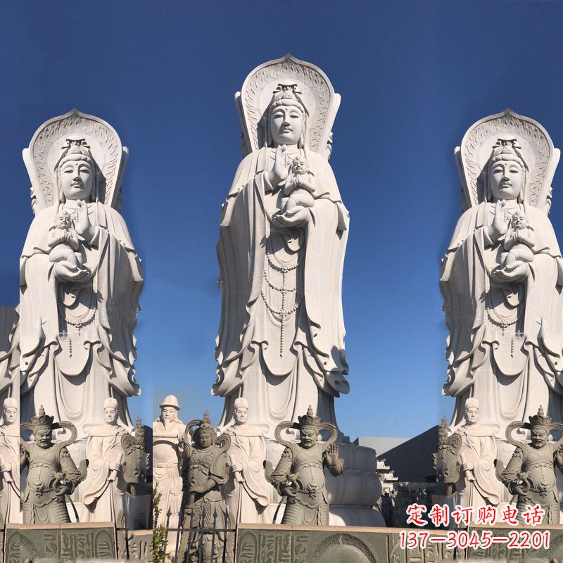 佛山送子观音大型石雕塑