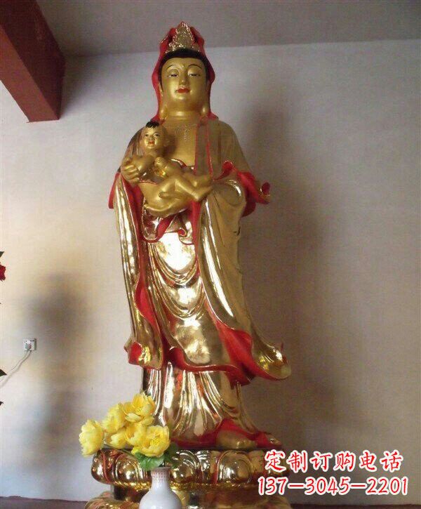 佛山送子观音铜雕 (2)