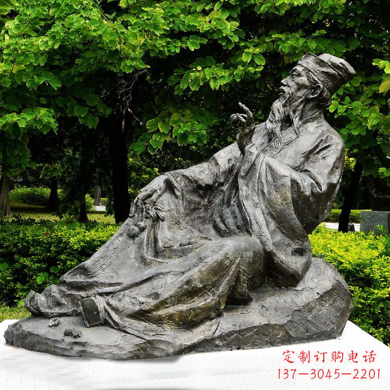 佛山苏轼雕像古代历史名人北宋著名文学家书画家铜雕