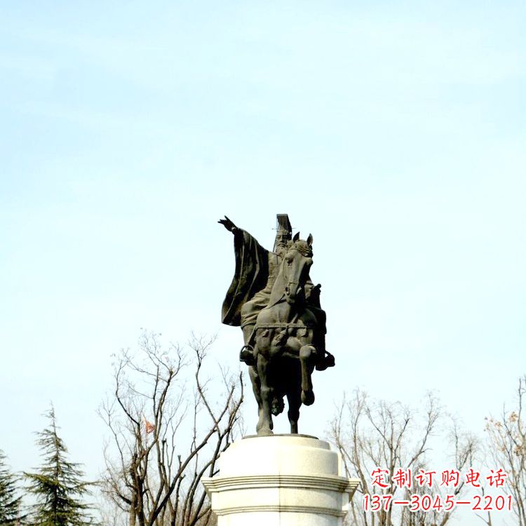 佛山隋文帝杨坚铜雕塑像