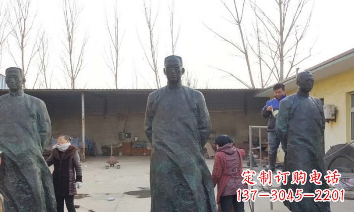 佛山陶行知人物铜雕 (3)