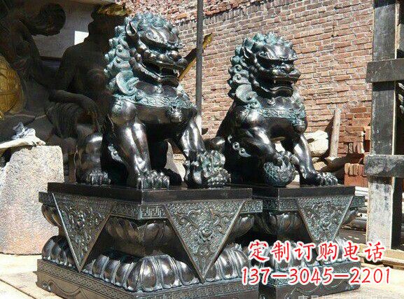 佛山天安门狮子铜雕塑