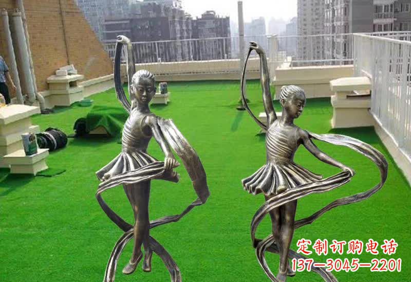 佛山跳舞的女孩铜雕