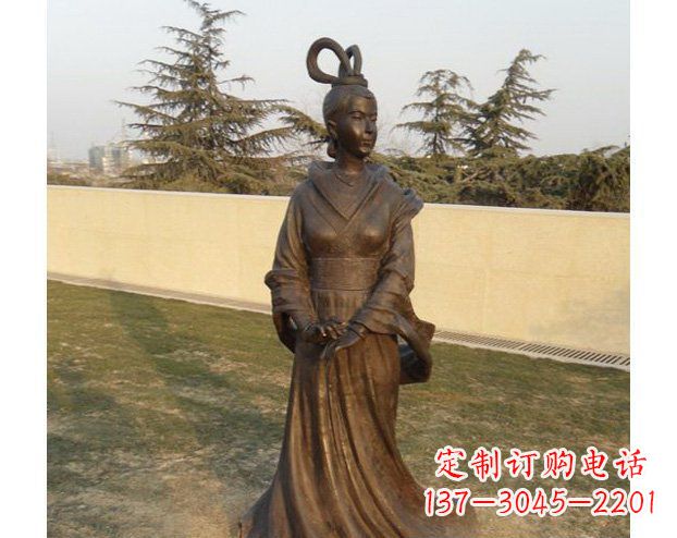 佛山铜雕古代美女人物雕塑