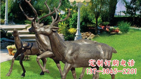佛山铜雕鹿公园动物雕塑