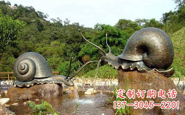 佛山铜雕喷水蜗牛