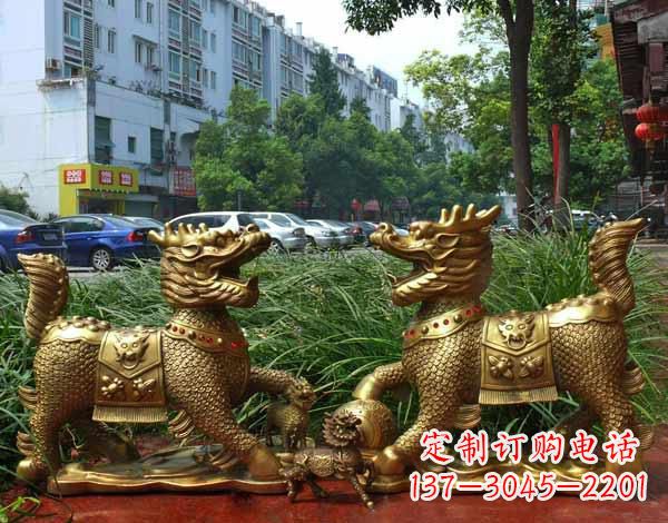 佛山铜雕麒麟神兽