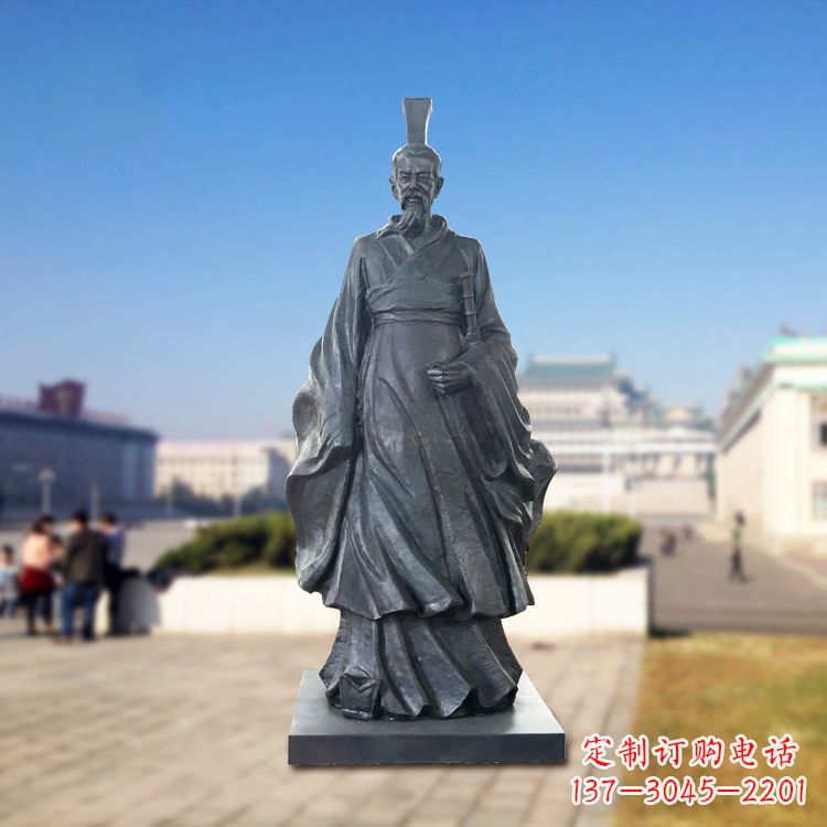 佛山铜雕屈原塑像