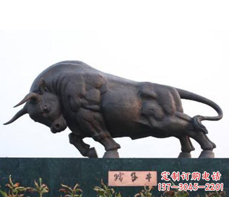 佛山铜雕孺子牛动物雕塑