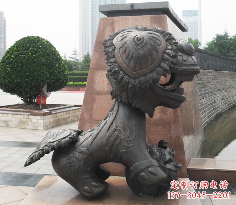 佛山铜雕狮子