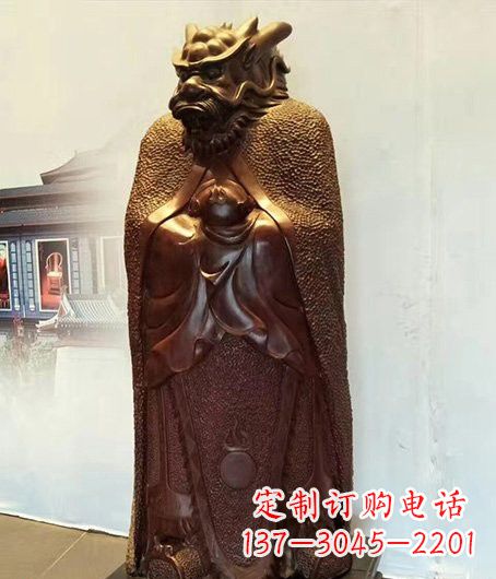 佛山铜雕兽首人身十二生肖