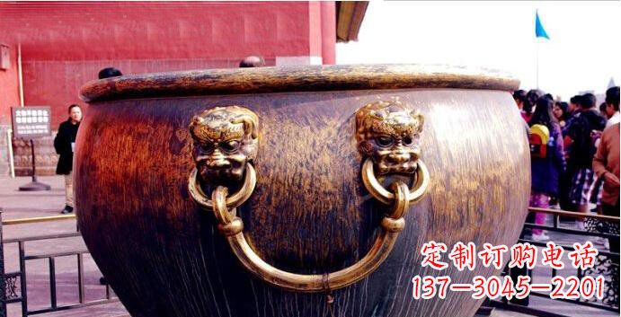 佛山铜雕水缸寺庙景观雕塑