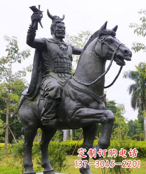 佛山铜雕炎帝骑马